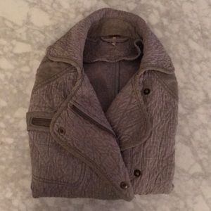 Free People quilted moto coat